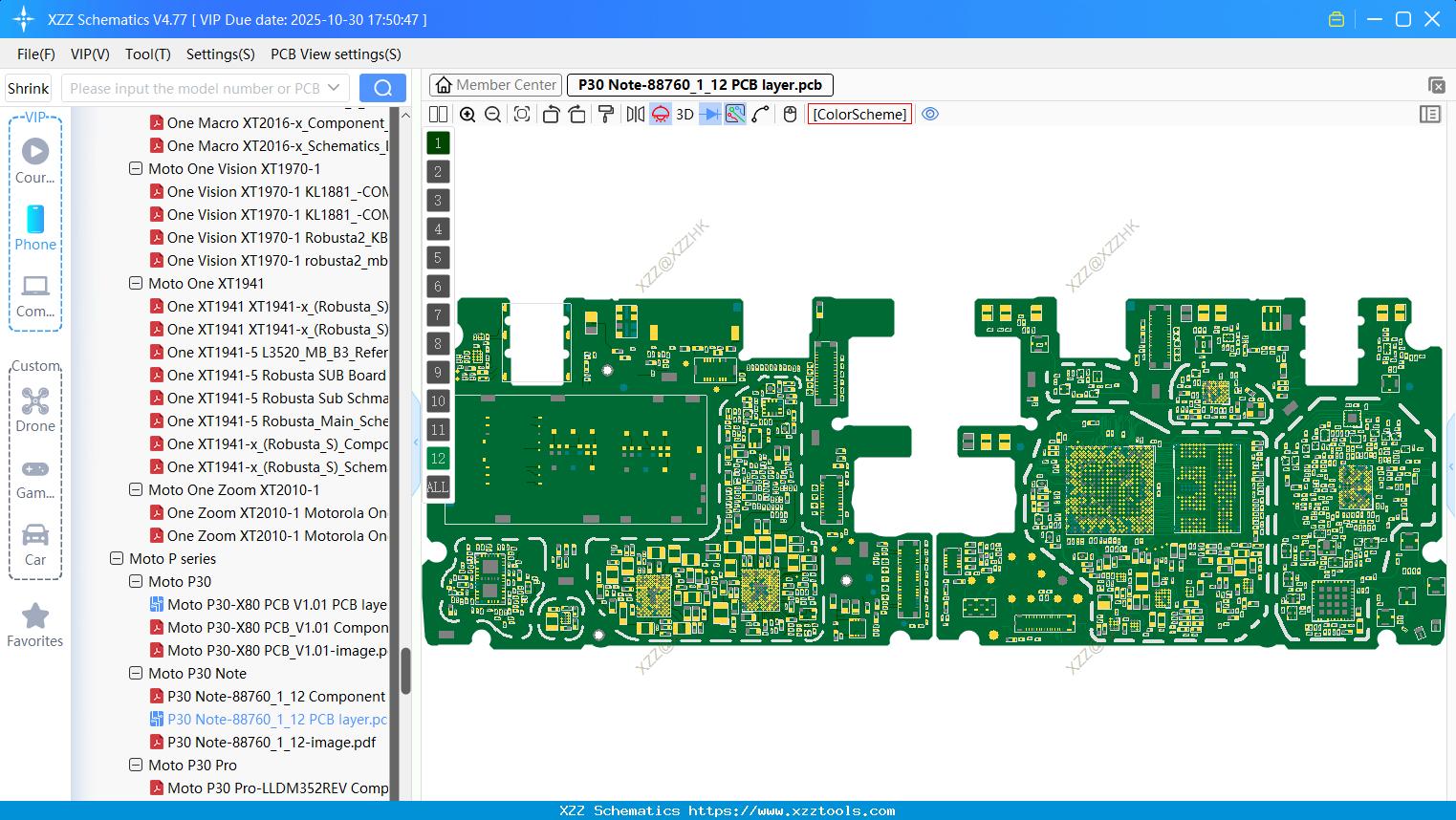Motorola P30 Note-88760_1_12 PCB Layer